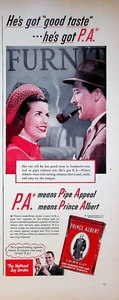 1948 Prince Albert Crimp Cut Pipe & Cigarette Tobacco Vintage 1940s Print Ad - Imagen 1 de 1