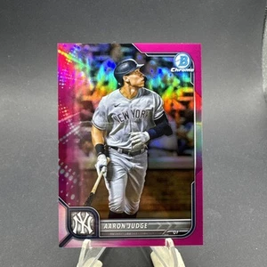 2022 Bowman Chrome AARON JUDGE #90 N.Y. Yankees FUCHSIA Pink Refractor /299 MVP - Picture 1 of 6