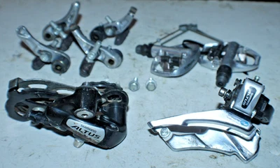 Shimano Altus Groupset Front Rear Derailleurs Brakes Pedals BRTY20 RDM310 FDM313 - Image 1 of 4