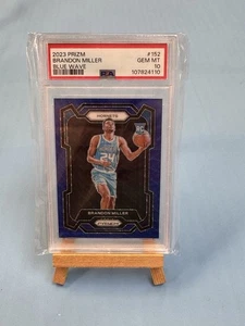 2023-24 PANINI PRIZM BRANDON MILLER BLUE WAVE PRIZM #152 PSA 10 - Picture 1 of 2