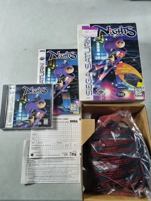 Nights Into Dreams con Nuevo Controlador de Pad de Control 3D Sega Saturn, 1996 Reg Foto 1 de 4
