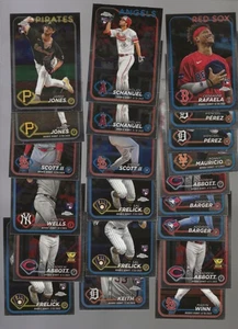 LOT OF 21-2024 Topps Chrome Update RC'S ABBOTT JONES  RAFAELA KEITH FRELICK WELL - Picture 1 of 1