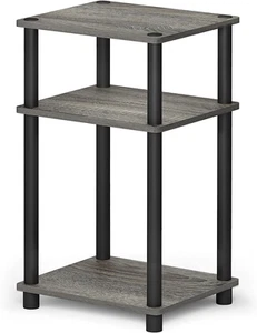 Just 3-Tier Turn-N-Tube End Table / Side Table / Night Stand / Bedside Table wit - Picture 1 of 12