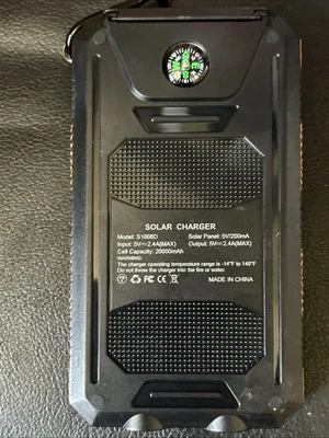 20000 mAh Solar Power Bank for Mobile - Image 1 of 4