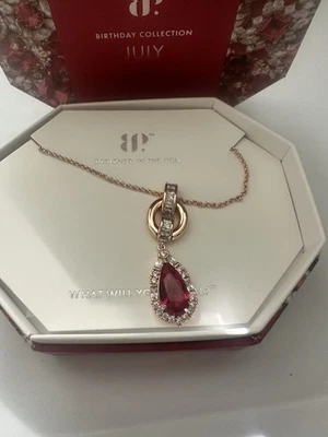 Bomb Party July 2025 NK91451 'Always A Blazing Beauty' Ruby On Rose Gold - Image 1 of 3