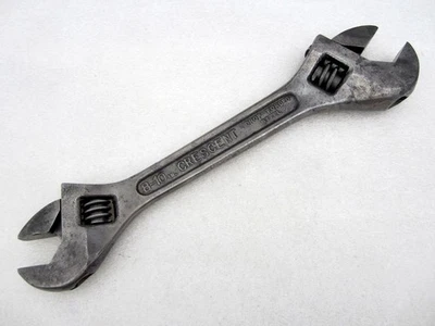 Llave ajustable doble vintage Crescent 8" y 10" 8-10 hecha en EE. UU. Foto 1 de 4