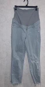 Size M H&M Straight Coupe Droite Ankle Length MAMA MATERNITY JEANS - Picture 1 of 8