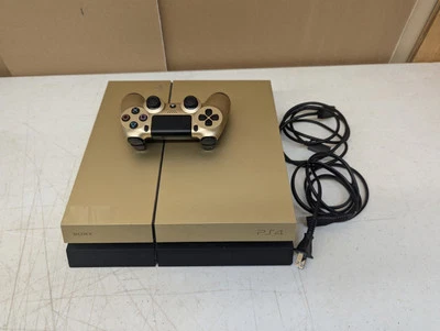 Sony PlayStation 4 PS4 CUH-1215A Edición Taco Bell 500 GB Cables Controlador Dorado Foto 1 de 4