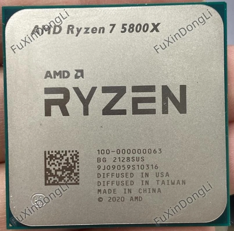 AMD Ryzen 7 5800X  3.8GHz 8Core TDP 105W Socket AM4 Support B450 B350 X370 A320 - Image 1 of 1