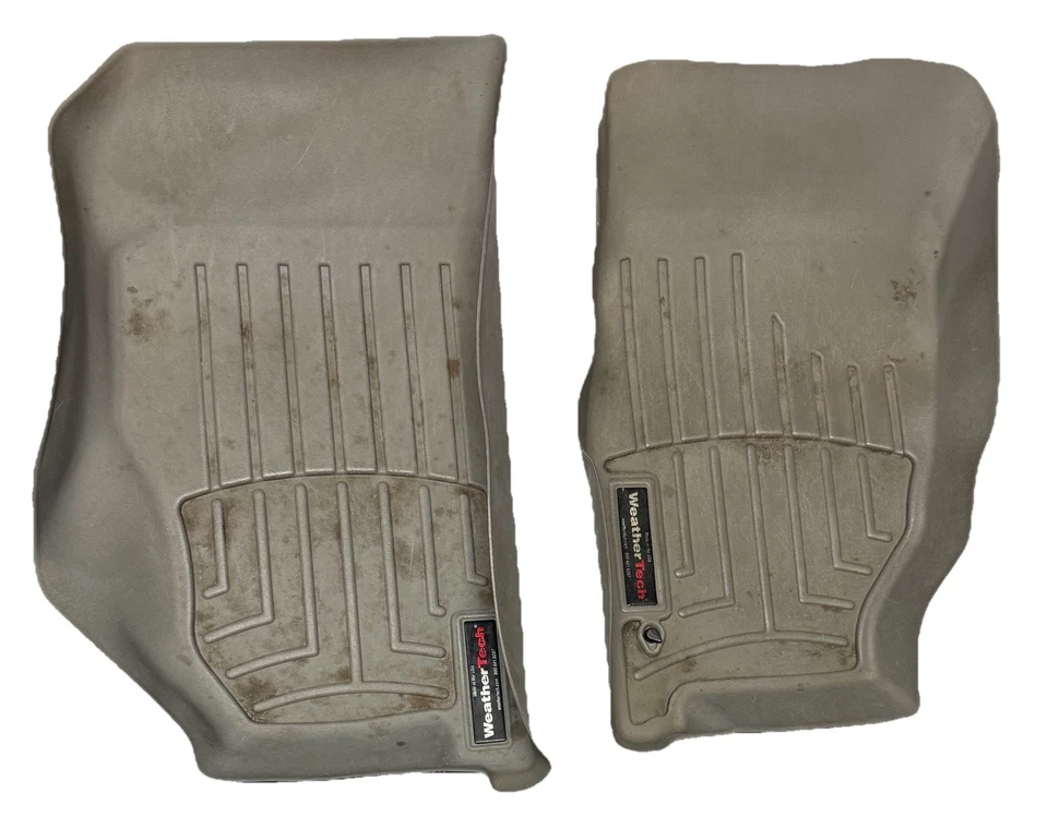 Jeep Liberty WeatherTech FloorLiner Lh Rh Pair 1st Row GRAY Front Mats 02-07 Foto 1 de 4