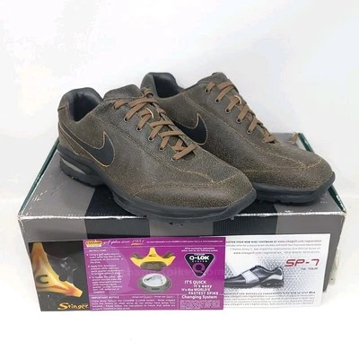 Zapatos de golf Nike Sport Performance de cuero marrón 312396 para hombre talla US 9 nuevos en caja Foto 1 de 4