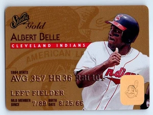 1995 Studio #15 Albert Belle Gold Cleveland Indians - Picture 1 of 2