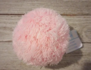 pom pom yarn for hats crochet knit large 3 inch fine ply pink USA seller - Picture 1 of 2