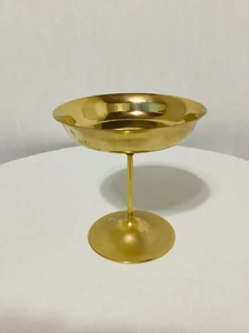 Vintage 24K-Gold plated WMF-IKORA Compote Pedestal Center Piece Candy Dish Bowl - Picture 1 of 10