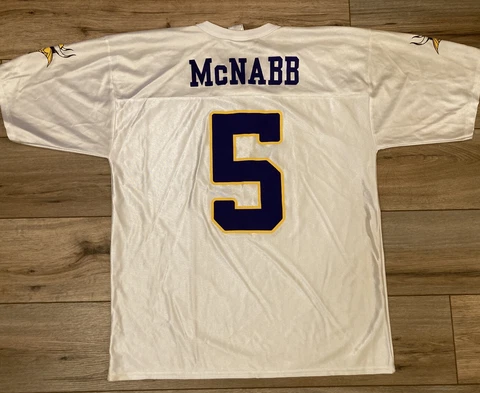 Vintage Minnesota Vikings Donovan McNabb White Jersey NFL Team Apparel Adult L Cover