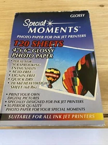 Impresoras de inyección de tinta de papel fotográfico brillante Special Moments 4"x6" - 114 hojas digitales - Imagen 1 de 4