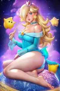 Rosalina Mario Big Boobs Anime Sexy Girl HD Druck Leinwand Manga Poster SFW - Bild 1 von 8