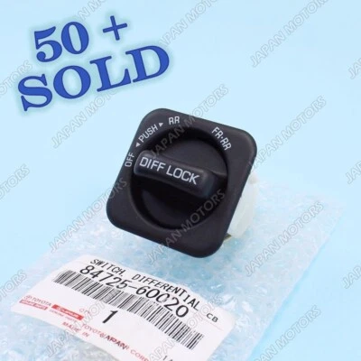 原始设备制造商正品丰田陆地巡洋舰雷克萨斯 LX450 差速锁开关 84725-60020 — 第 1/4 张图片