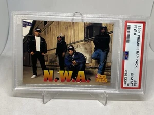 1991 Premier Card The Rap NWA Dr Dre Eazy-E #94 PSA 10 GEM MT Hip Hop ICONIC - Picture 1 of 6