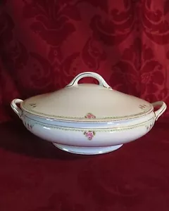 Noritake Covered Vegetable Bowl Green Morimura Mark - Picture 1 of 12