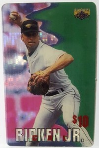 1996 Classic Clear Assets Insert Unused Sprint $10 Phone Card Cal Ripken Jr MLB