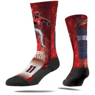 Rafael Devers Boston Red Sox MLBPA Men's Strideline Galaxy Crew Socks: M/L 8-12 - Image 1 of 4