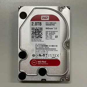 WD 2TB Red NAS 3.5" SATA HDD 5400 RPM 6Gbps 64MB Cache WD20EFRX WD20EFRX-68EUZN0 - Picture 1 of 4