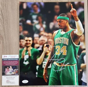 Paul Pierce Signed 11x14 Metallic Photo Boston Celtics MVP NBA HOF JSA - Picture 1 of 2
