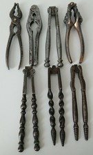 Lot de 7 Casse-Noix, noisettes ancien Acier old steel nutcrackers and hazelnut