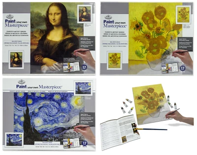 Paint Your Own Artist Masterpiece Canvas Picture Like By Numbers Painting Kit - Image 1 of 2