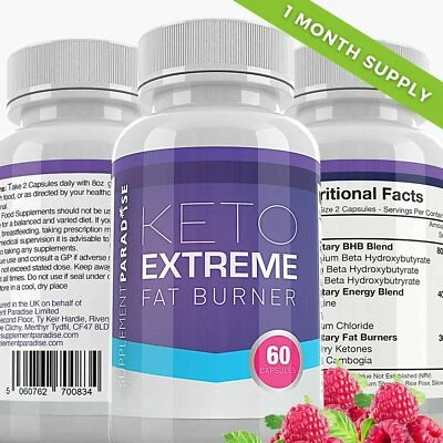 KETO EXTREME FAT BURNER 60 PILLS WEIGHT LOSS FORMULA - SUPPLEMENT PARADISE - Image 1 of 4