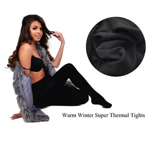 Ladies Women Warm Winter Super Thermal Insulated Thick Fleece Tights Size S-XL - Picture 1 of 3