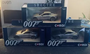 3 Corgi CC08001 James Bond 007 Aston Martin DB10 Spectre 1/36 Scale MIB - Picture 1 of 2