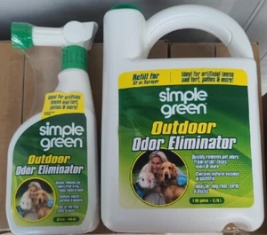 Lot Of 2 Simple Green Outdoor Odor Eliminator for Pets Artificial Grass & Patio  - Picture 1 of 4