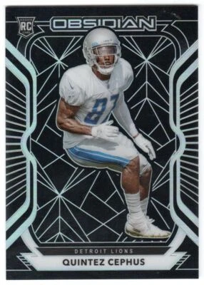 2020 Panini Obsidian Quintez Cephus Rookie #192 Detroit Lions - Image 1 of 2