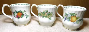 Royal Albert ~ Bone China Made In England 3 Tassen Covent Garden Fruit Serie 1996 - Bild 1 von 24