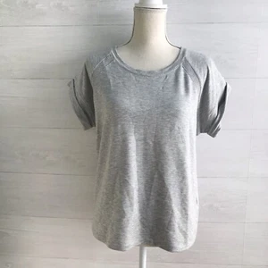 NWT Lauren Ralph Lauren - Gray soft short sleeve sweatshirt, M - Picture 1 of 6
