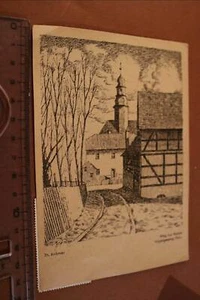 gran mapa antiguo - Camino a la iglesia canto de pájaros - Turingia - Imagen 1 de 2