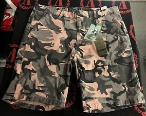 Paradise kurze Shorts Hotpants Damen Gr. XL/34 Baumwollmischung Tasche rosa Camouflage - Bild 1 von 5