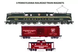 Pennsylvania Railroad GG1, 40' vagón caja y N5C caboose 3 imanes Andy Fletcher - Imagen 1 de 1