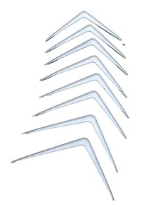 Shelf Utility Bracket *LOT OF 8 * Steel White 14" X 11" - Bild 1 von 5