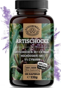 Artischockenextrakt -2400Mg Tagesdosis MIT 5% Cynarin - 30:1 Extrakt I 180 Stk - Bild 1 von 7