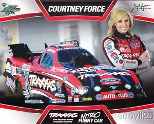 2013 Courtney Force Traxxas Ford Mustang Funny Car NHRA postcard