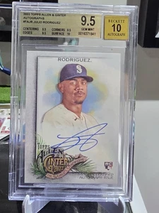 2022 Topps Julio Rodriguez Allen & Ginter Auto Rookie Card Graded 9.5 BGS - Picture 1 of 2