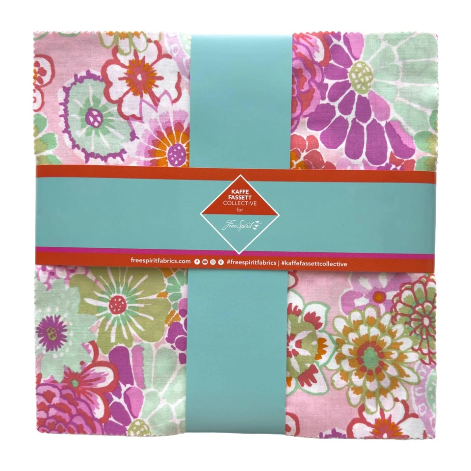 Paquete de 42 telas para acolchar Kaffe Classics Plus sorbete de 10 pulgadas Foto 1 de 3