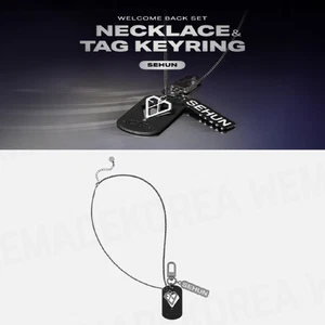 EXO SEHUN Necklace & Tag Key Ring Official K-POP Authentic Goods - Picture 1 of 6