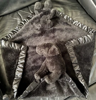 My Banky Baby Security Blanket Black Lab Dog Puppy Lovey Plush Summer Large - Image 1 of 4