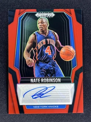 2024-25 Panini Prizm Black Nate Robinson #SIG-NAT Red Prizm Signatures Auto /99 - Image 1 of 2