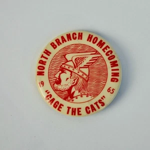 1965 North Branch Minnesota Homecoming Football Pin Vintage Button - Picture 1 of 2