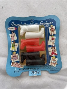 De colección Shillman Alrededor del Reloj Moda para Muñecas Barbie - Botas - Nuevo de Lote Antiguo Sin usar, en caja original sin usar, en paquete - Imagen 1 de 8